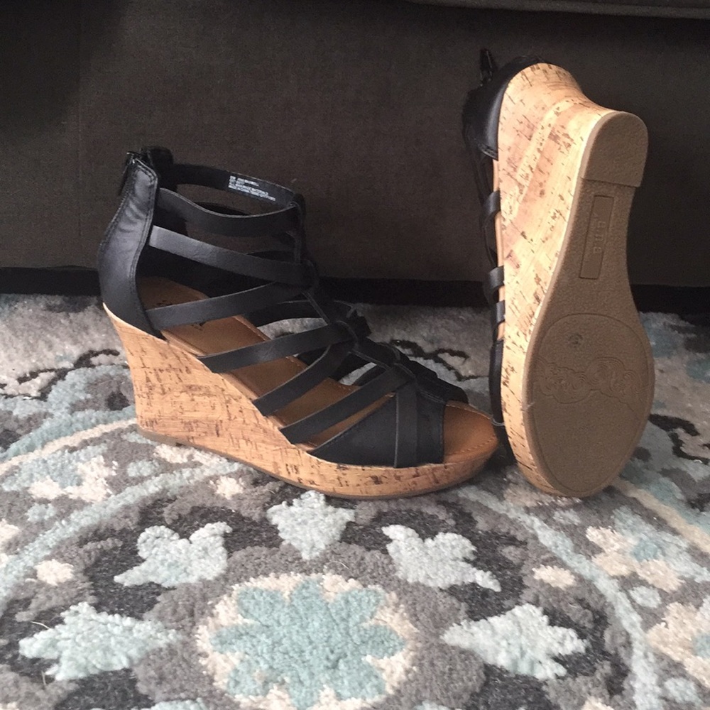 Brand new black platforms